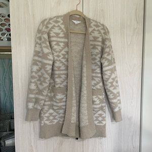 Cozy Aztec print cardigan